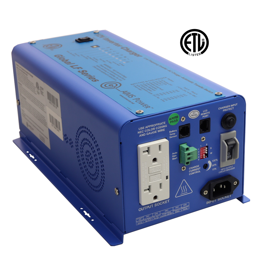 PICOGLF6W12V120VETL Aims Inverter Charger, product image from Missouri Wind and Solar