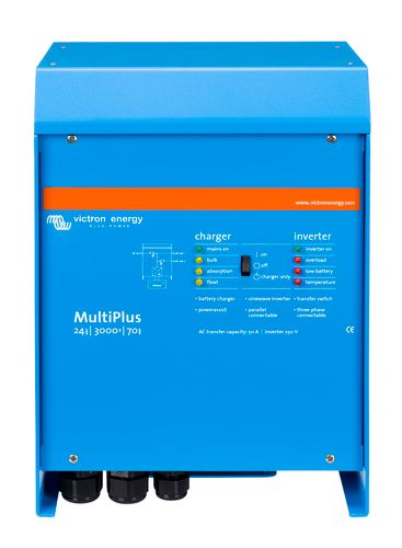 Victron PMP242301102 MultiPlus 24/3000/70-50 120V VE.Bus (UL 1741 & 458), product image from Missouri Wind and Solar